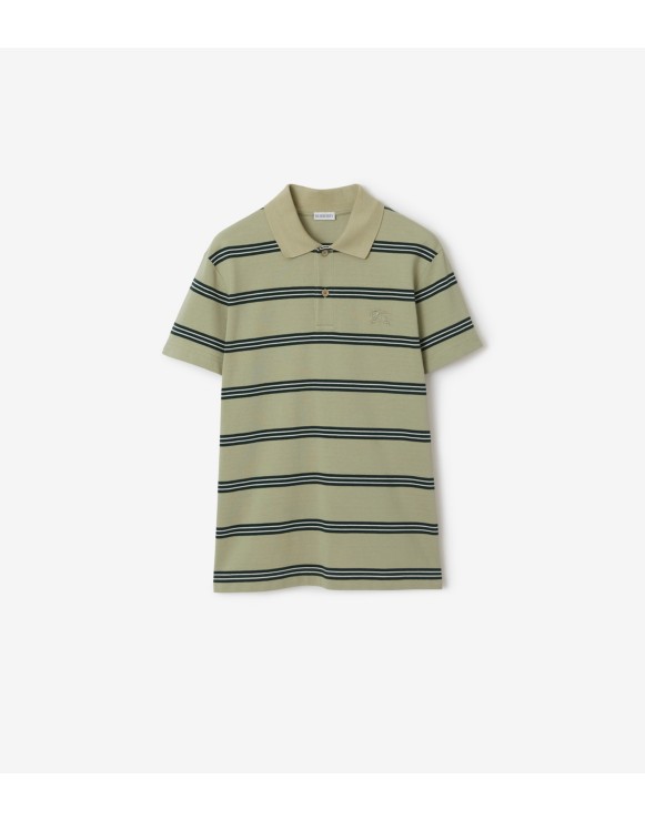 Striped Cotton Polo Shirt
