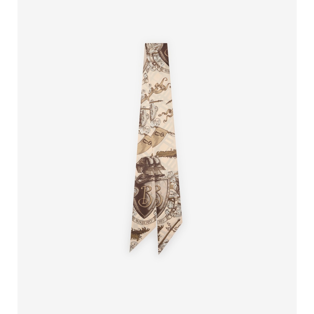  Check Skinny Reversible Etched Knight Scarf