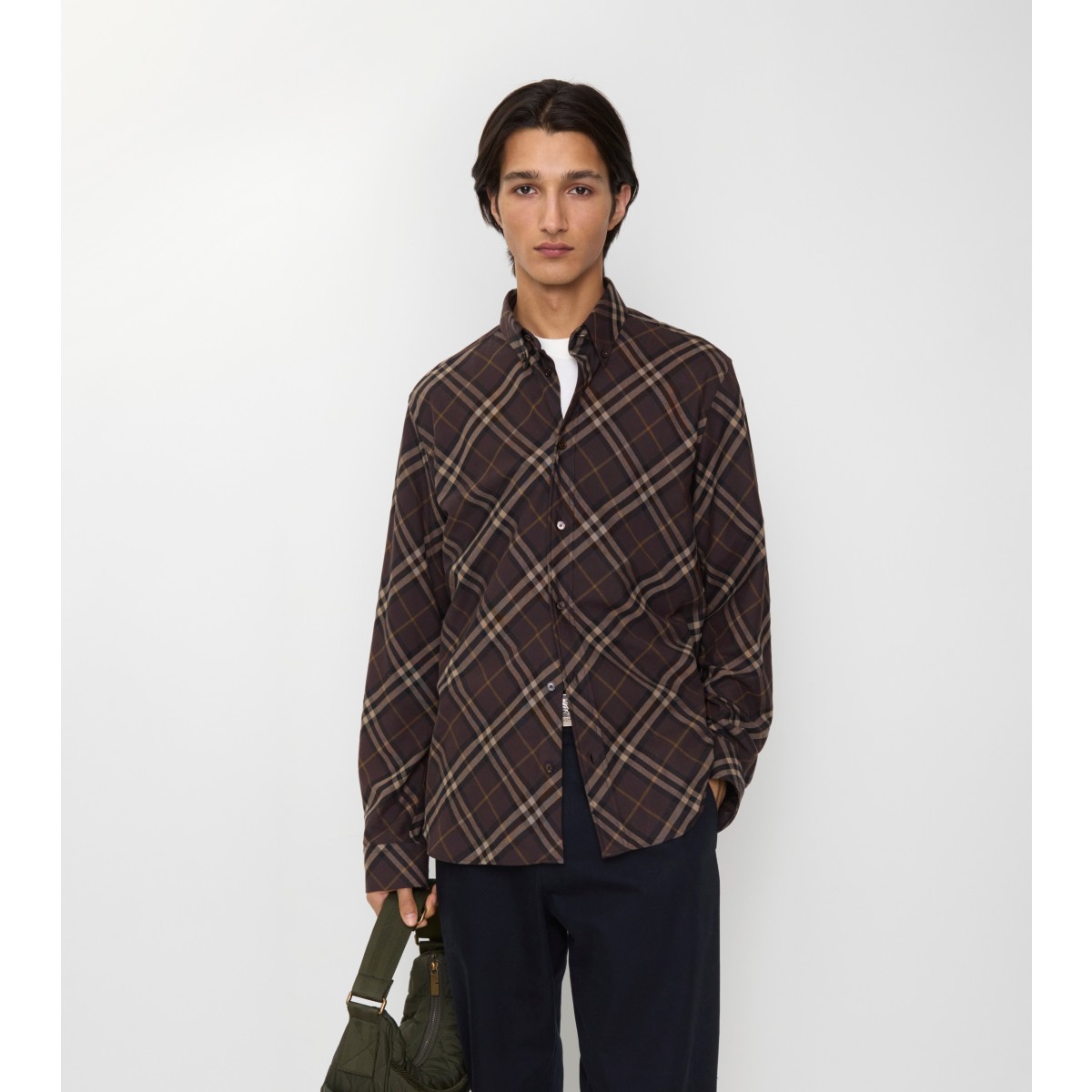  Check Relaxed Fit Cotton Flannel Shirt