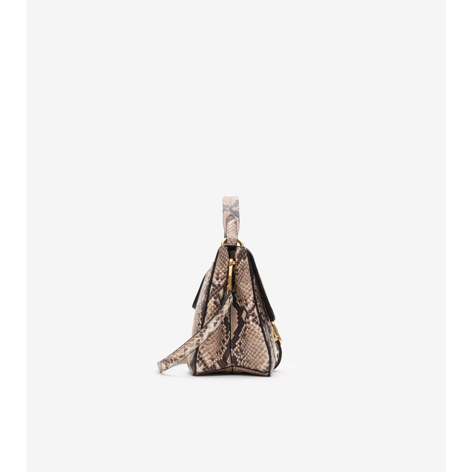 Small Rider Bag in Natural beige/dark brown - Women, Leather | Burberry® Official