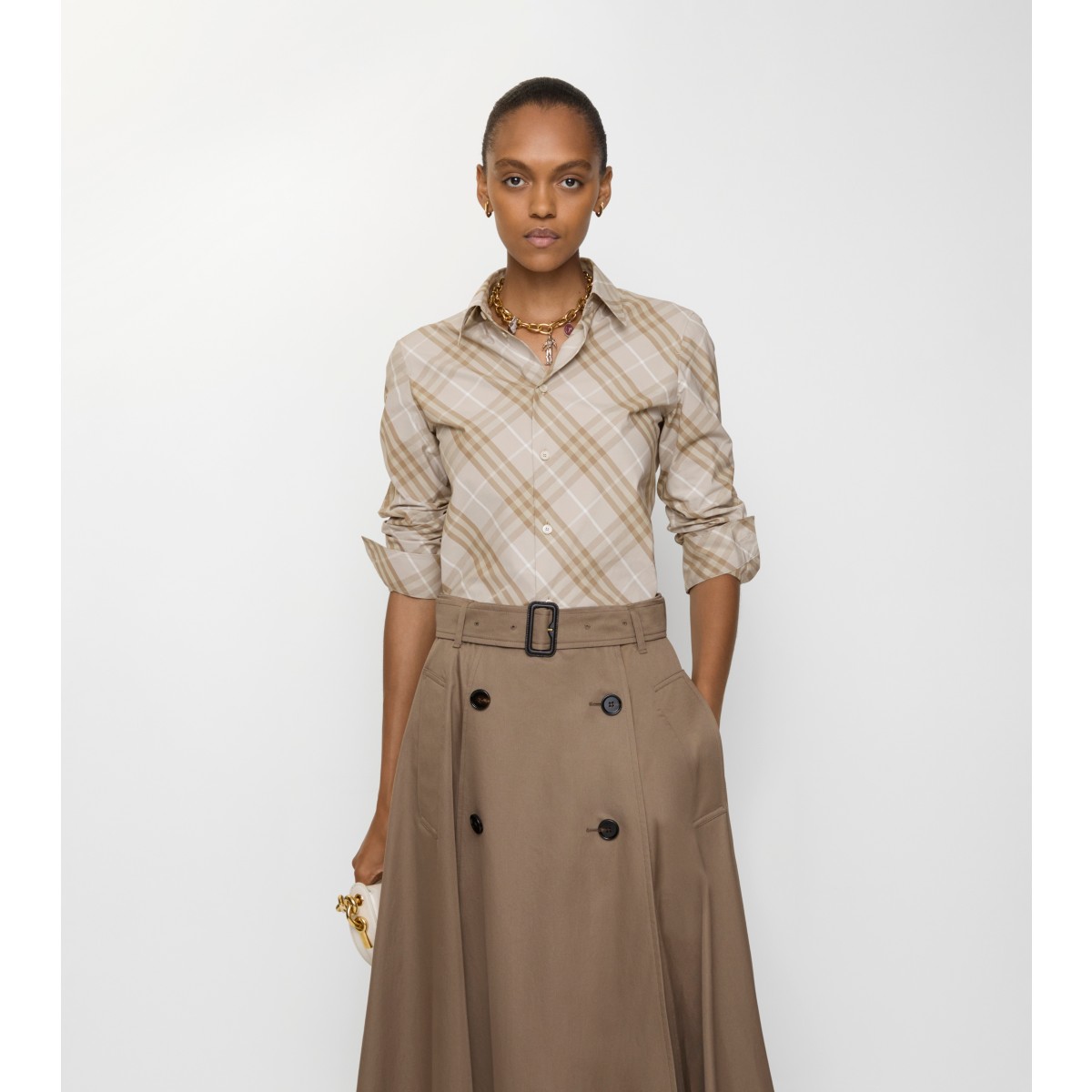  Check Slim Fit Cotton Shirt