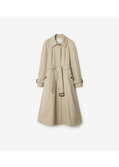 Long Gabardine Ellingham Fit-and-flare Car Coat