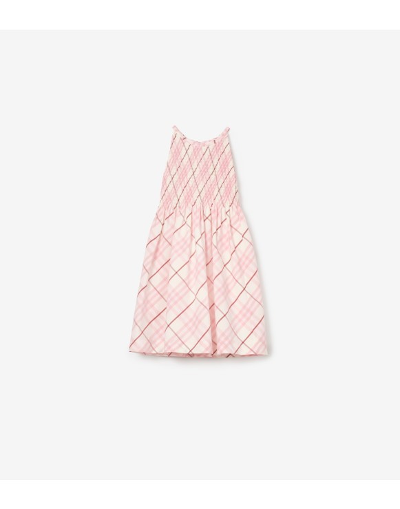 Vestido en algodón Check