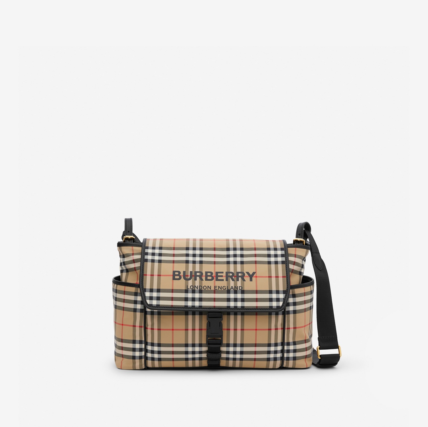 Vintage Check Nylon Baby Changing Bag in Archive Beige - Children | Burberry® Official