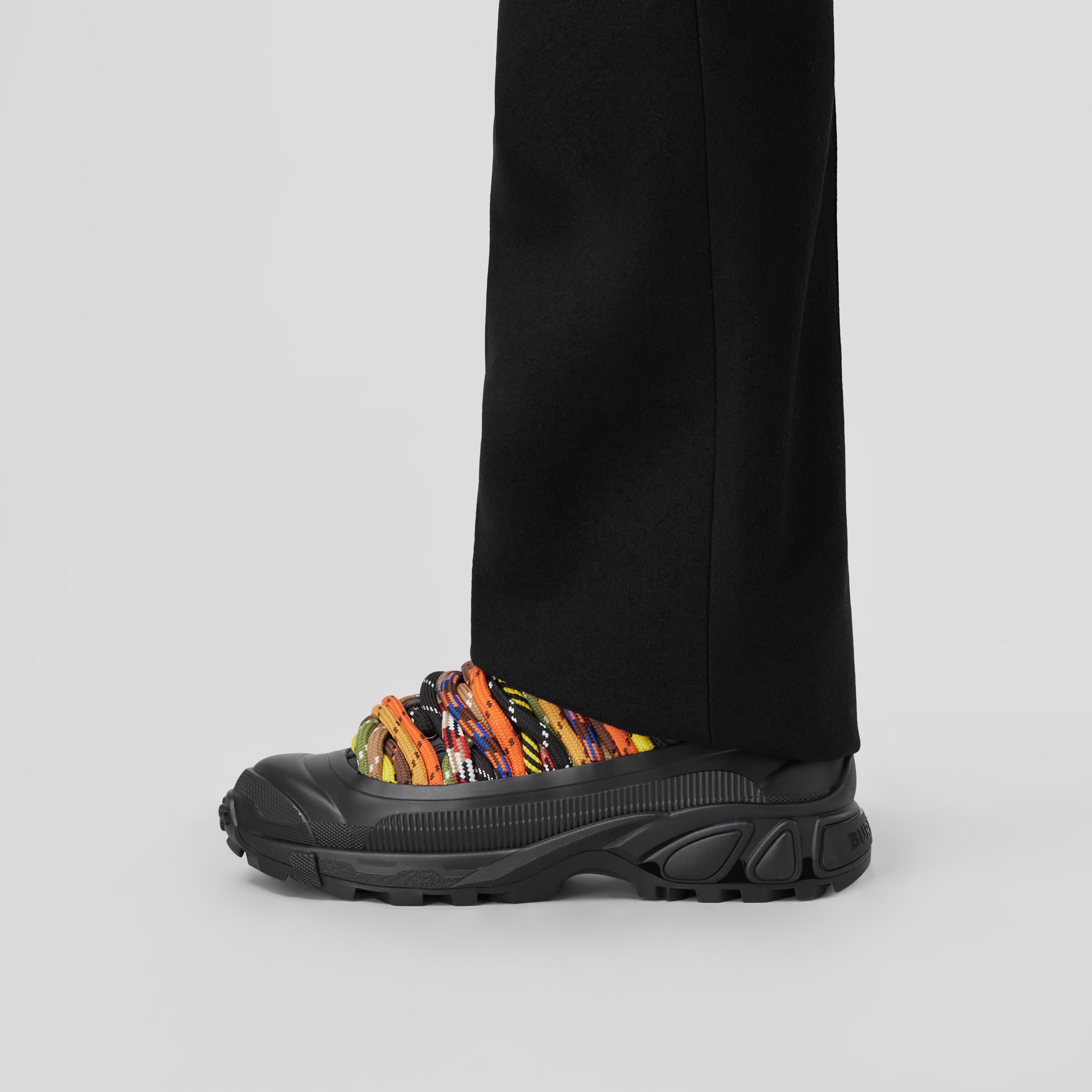Sneakers Arthur en cuir et nylon (Noir/multicolore) - Homme | Site officiel Burberry® - 3