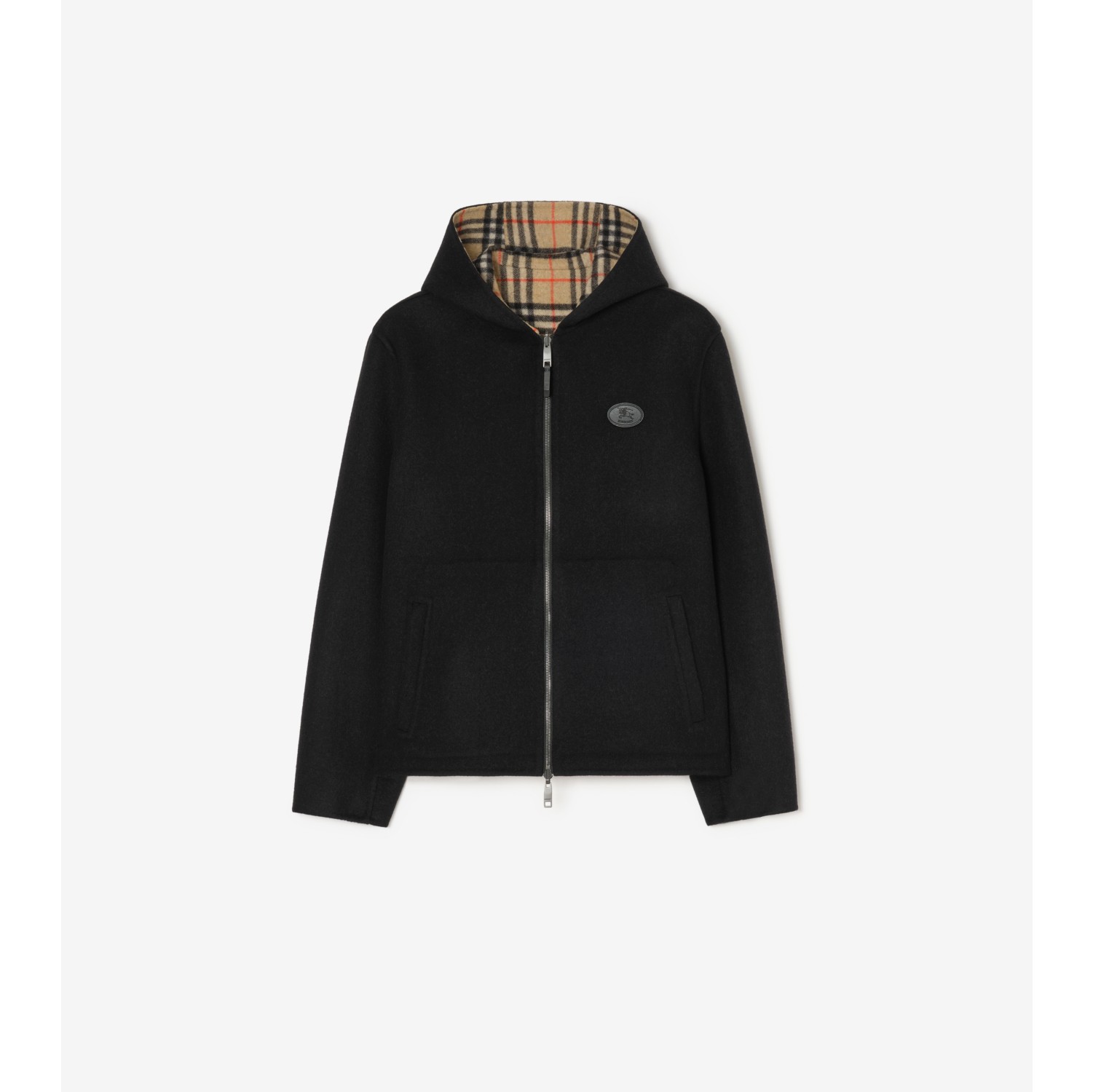 Reversible Wool Newport Hooded Jacket