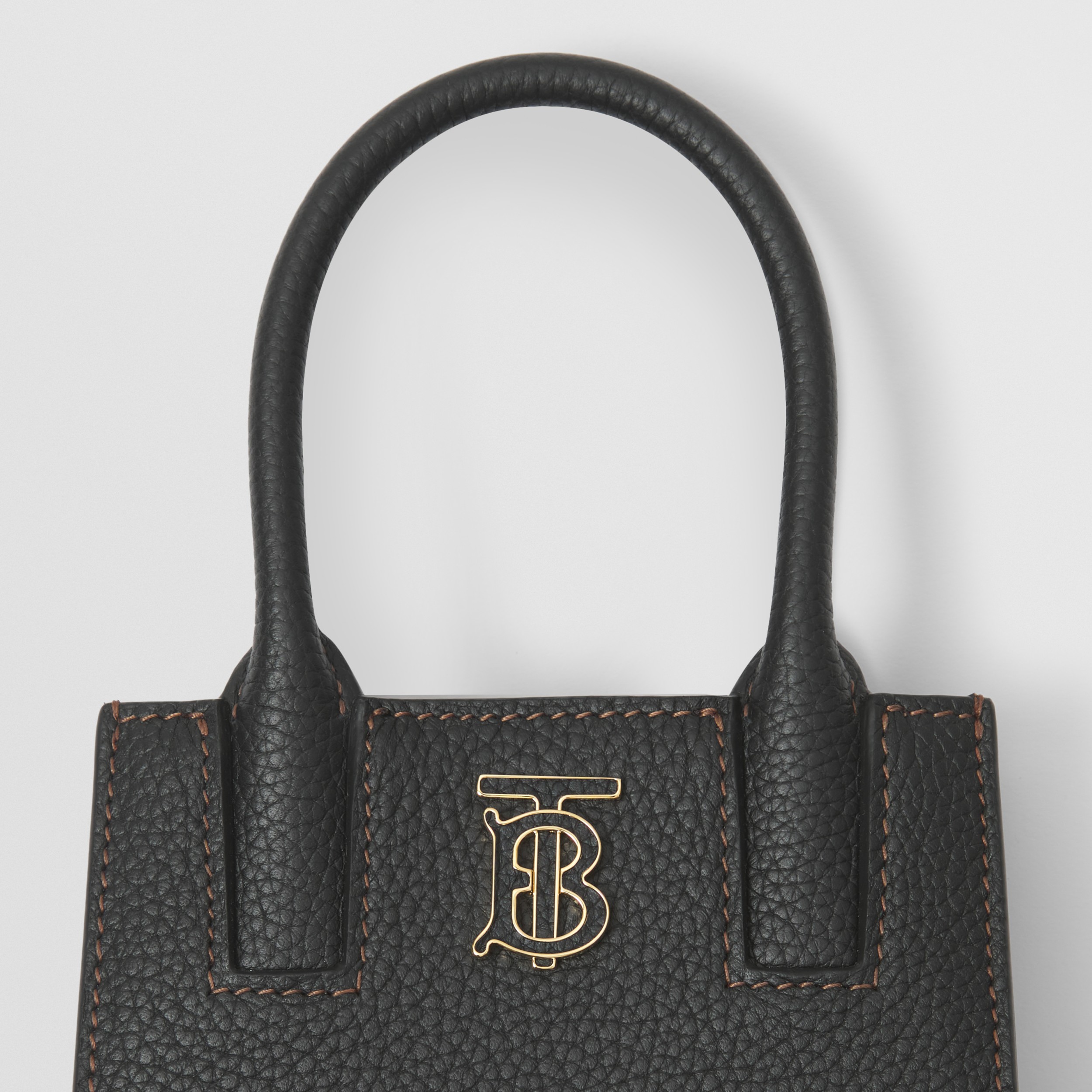 Narbleder-Henkeltasche „Frances“ im Miniformat (Schwarz) - Damen | Burberry® - 2