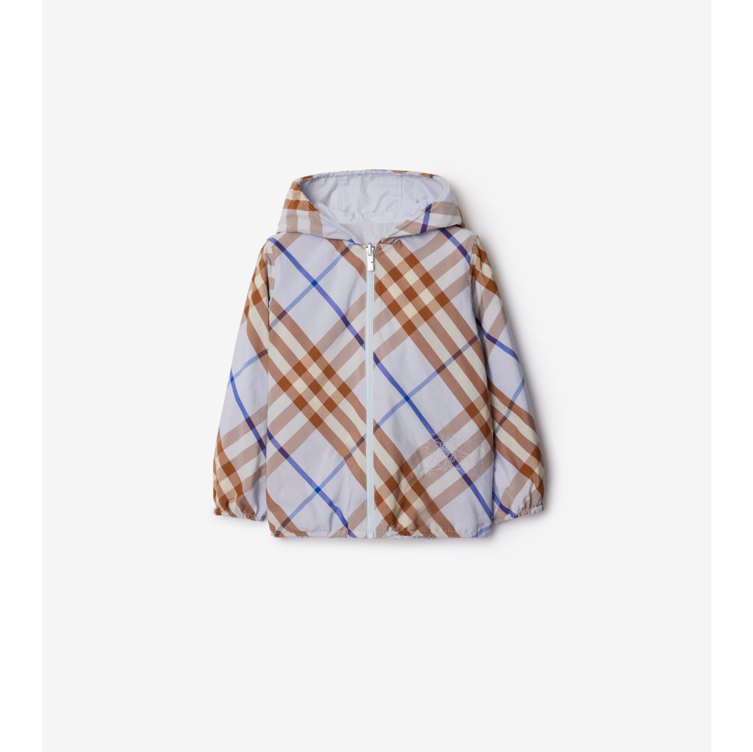 Reversible Check Cotton Blend Jacket