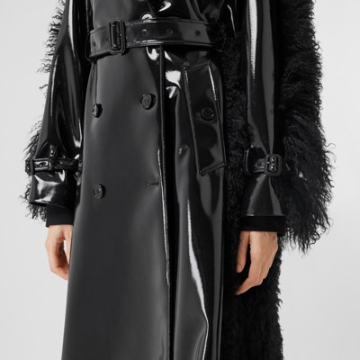 burberry vinyl trench coat