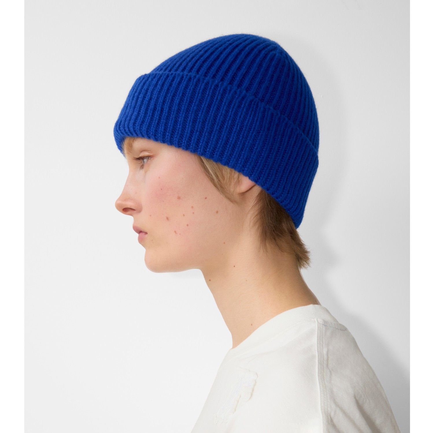 Ribbed Cashmere Beanie