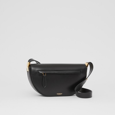 Small Leather Olympia Bag in Black - Women | Burberry® Official