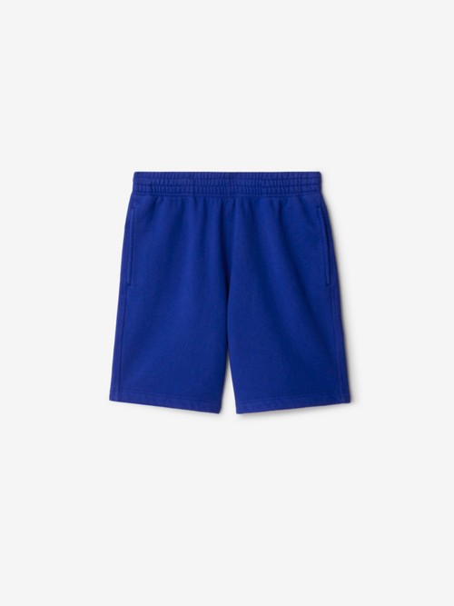Burberry Cotton Shorts In Blue