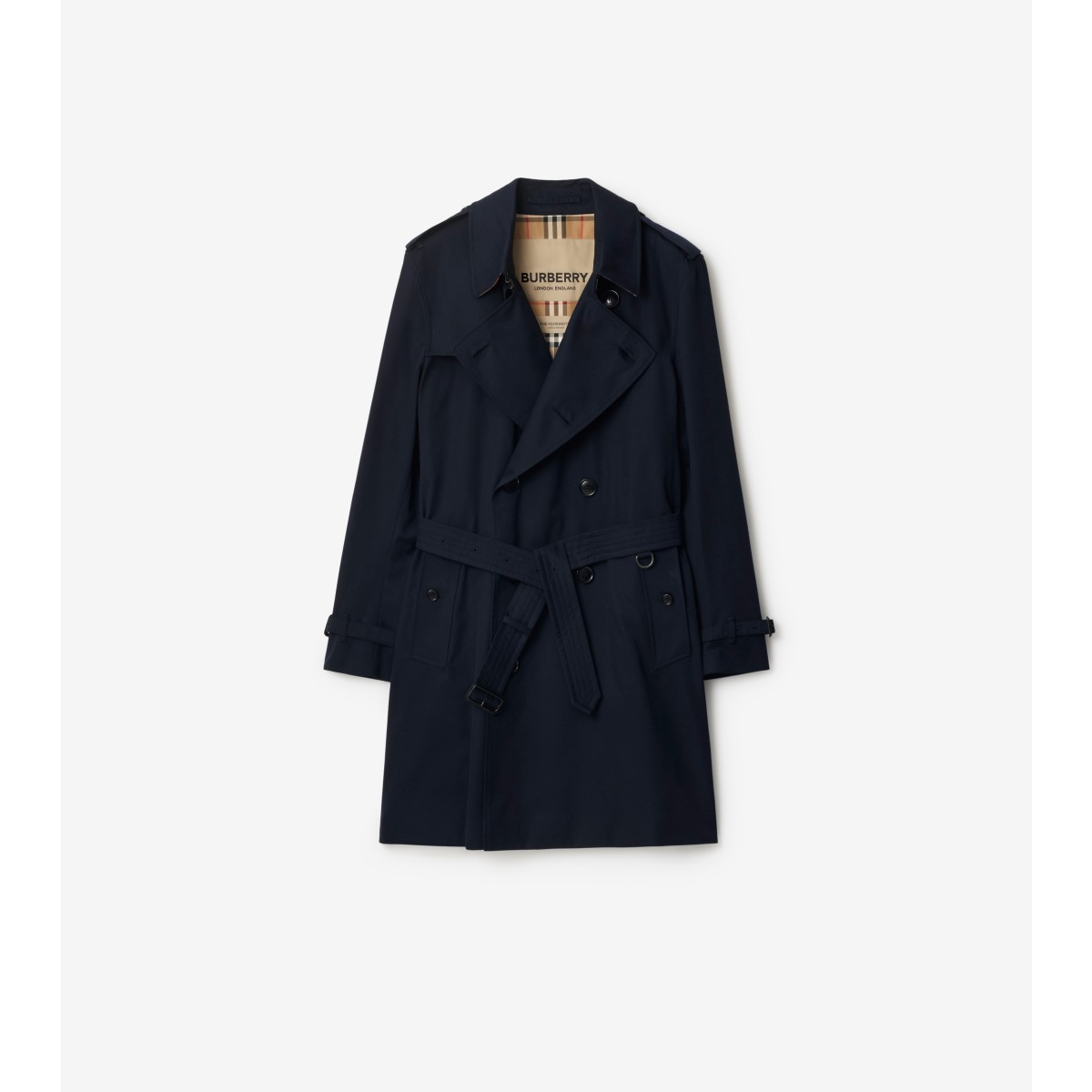  Check Mid-length Kensington Heritage Trench Coat