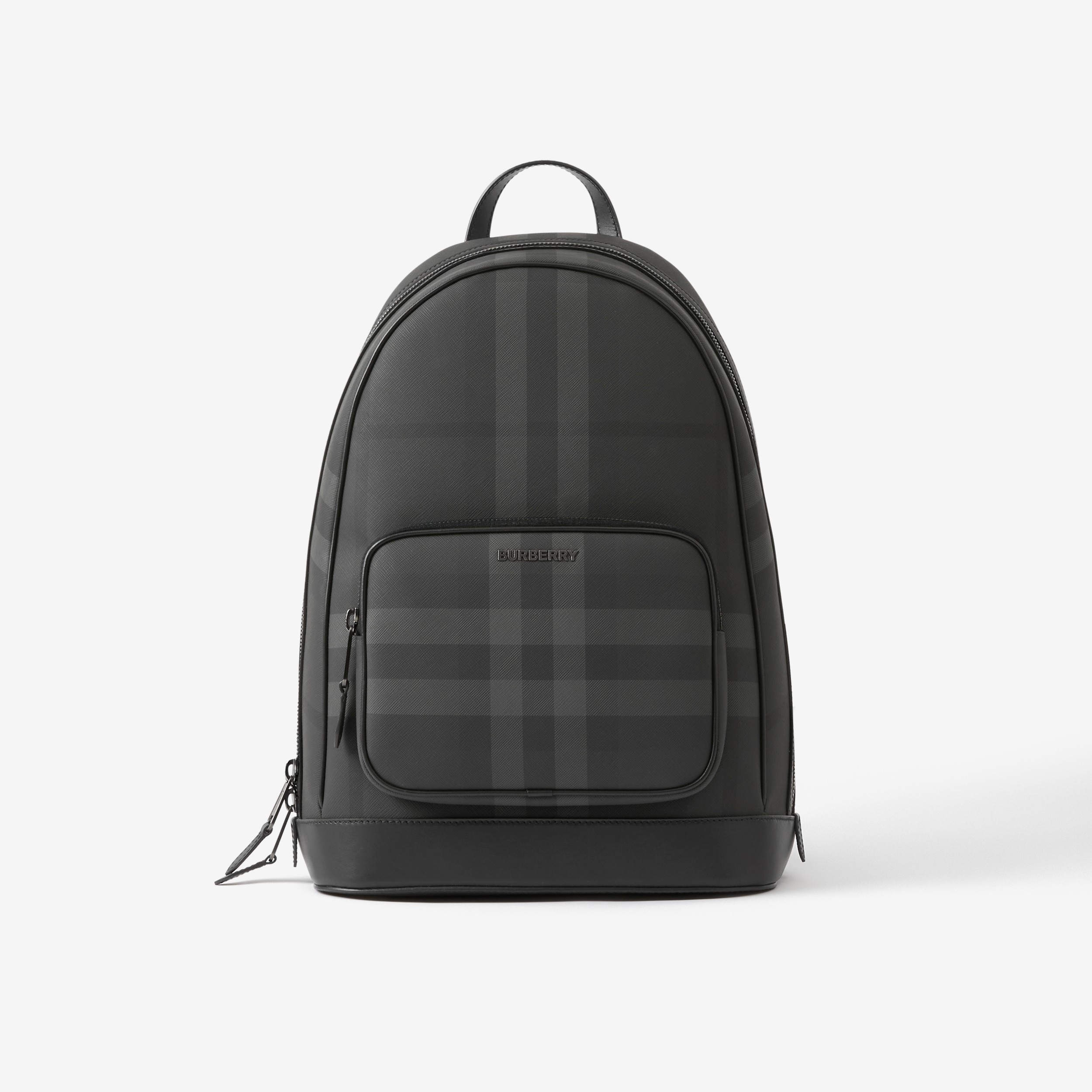 Charcoal Check Rocco Backpack - Men | Burberry® Official - 1