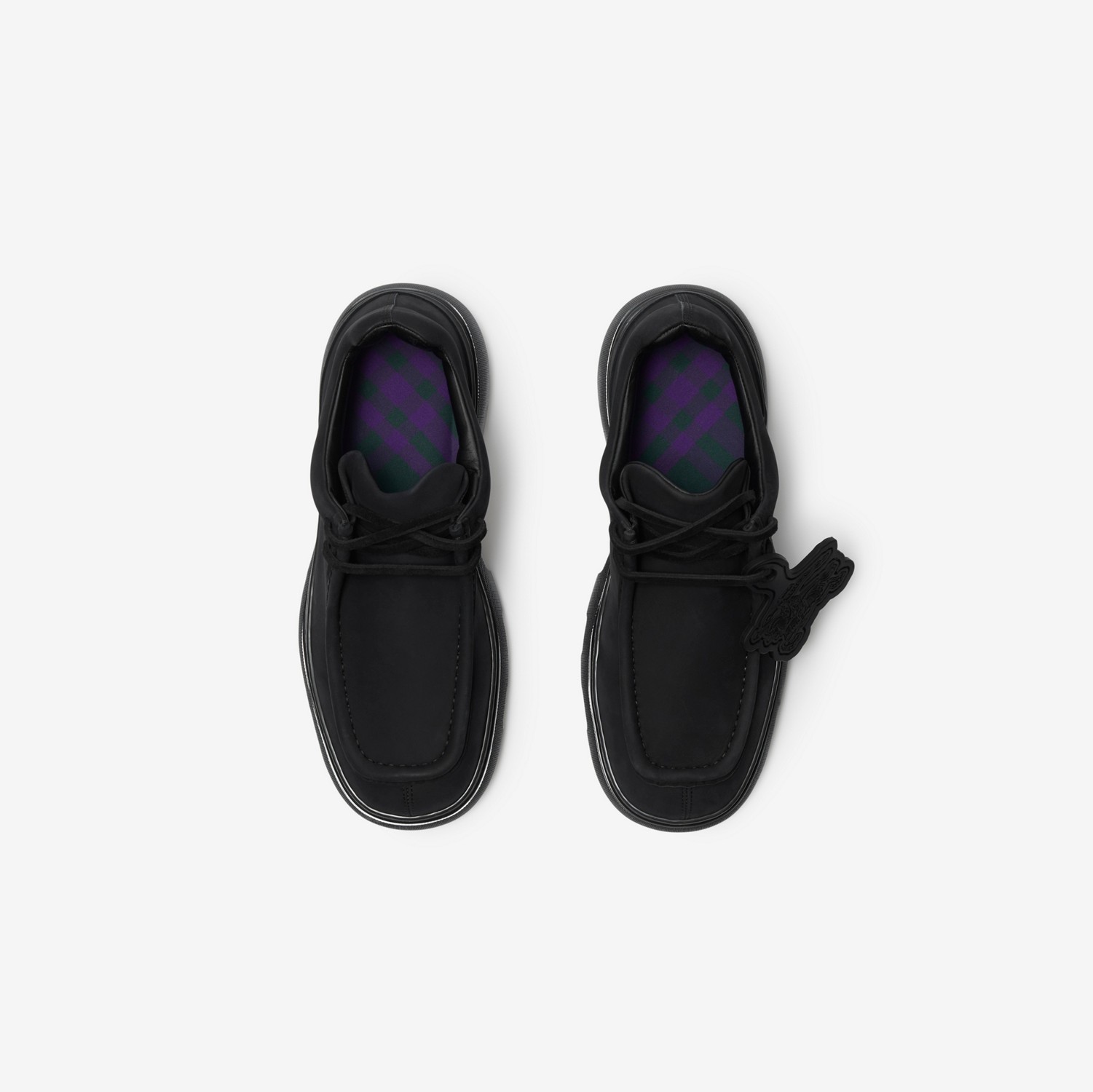 Zapatos estilo creeper en piel nobuk (Negro) - Hombre | Burberry® oficial