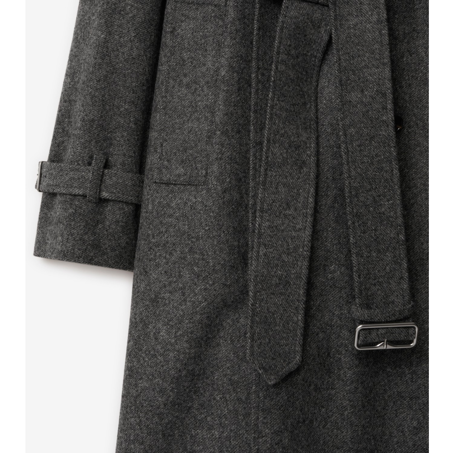 Long Wool Trench Coat