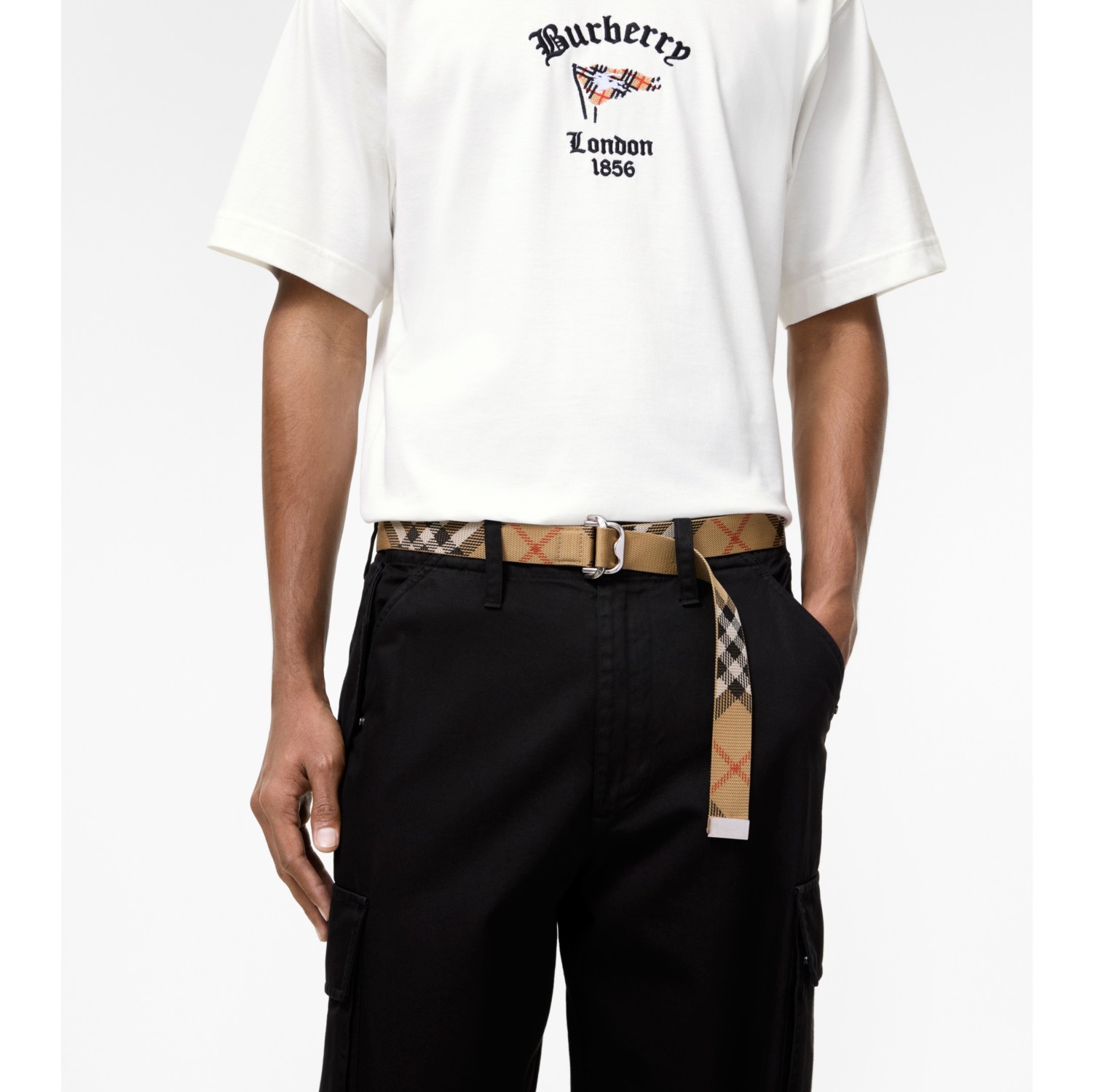 Ceinture en toile Check
