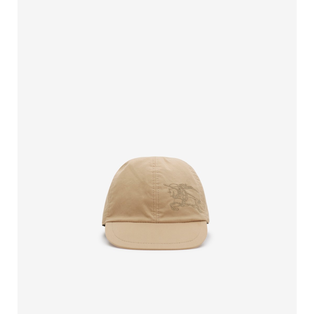 Shop Burberry Childrens Reversible Cotton Baseball Cap In Sand