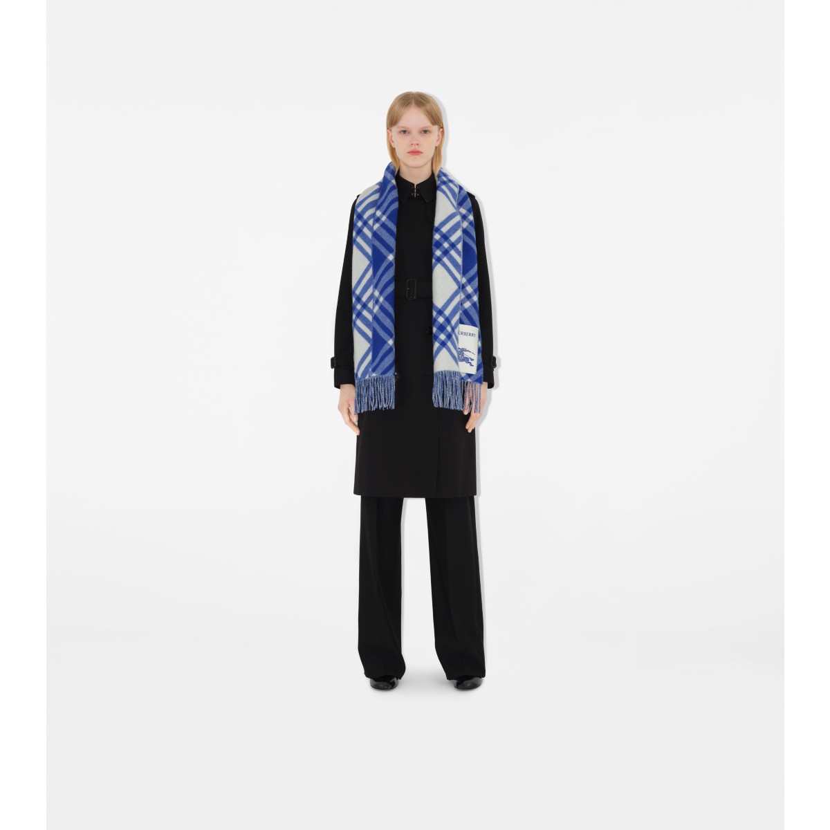  Check Cashmere Scarf