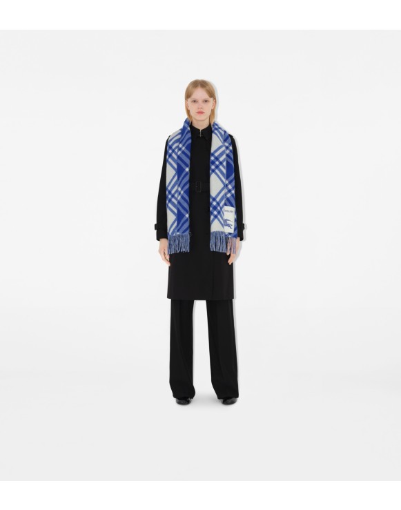 Check Cashmere Scarf