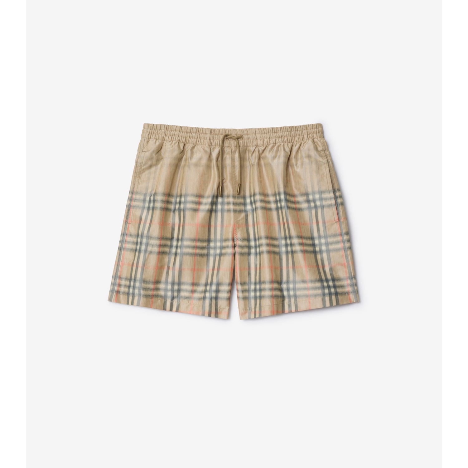 Gradient Check Swim Shorts