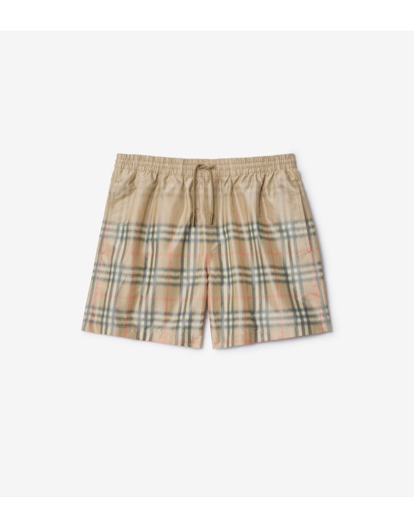 グラデーションチェック スイムショーツ