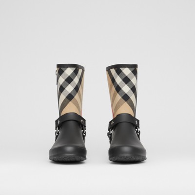 burberry check boots