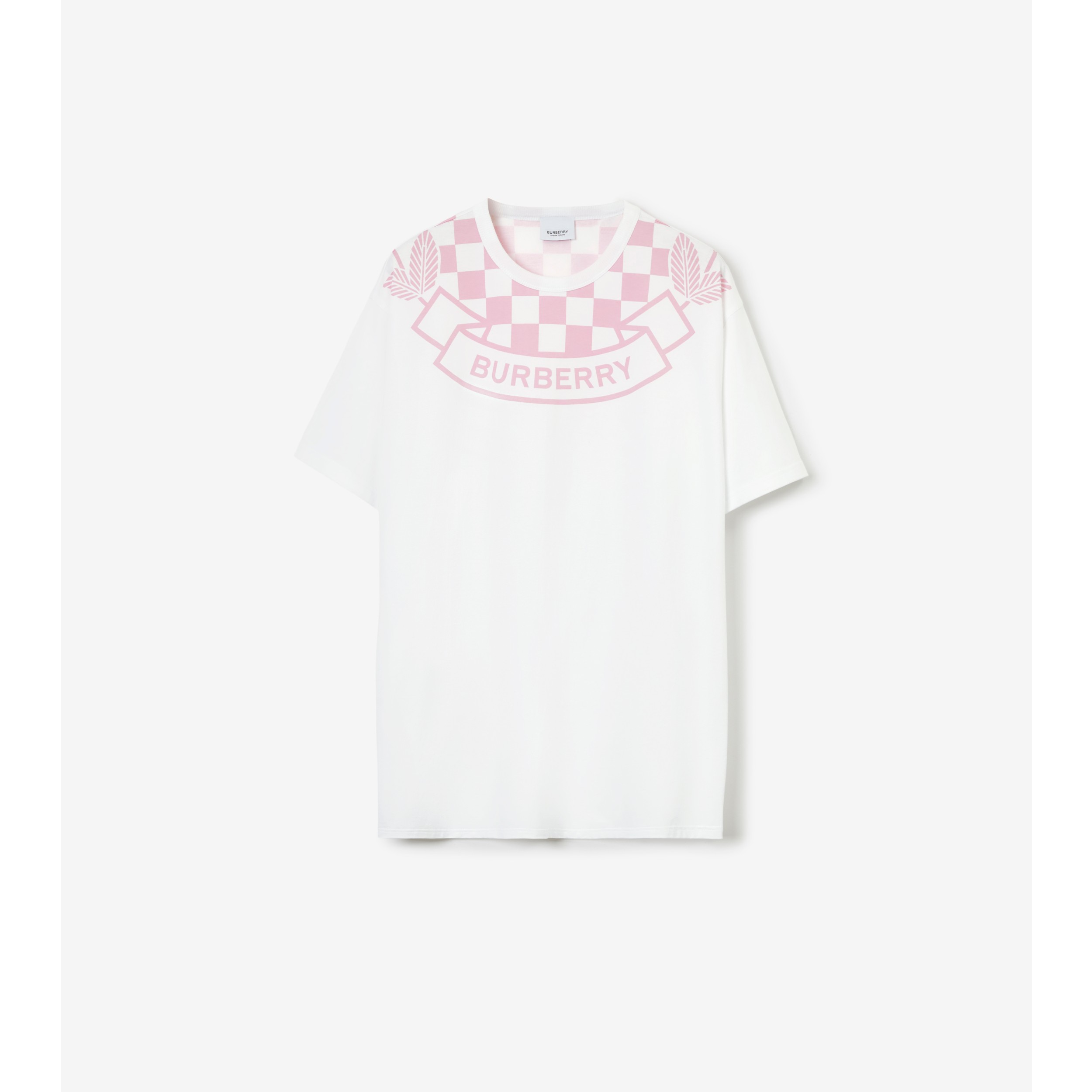 チェッカークレスト コットンTシャツ (ホワイト) - ウィメンズ | Burberry®公式サイト