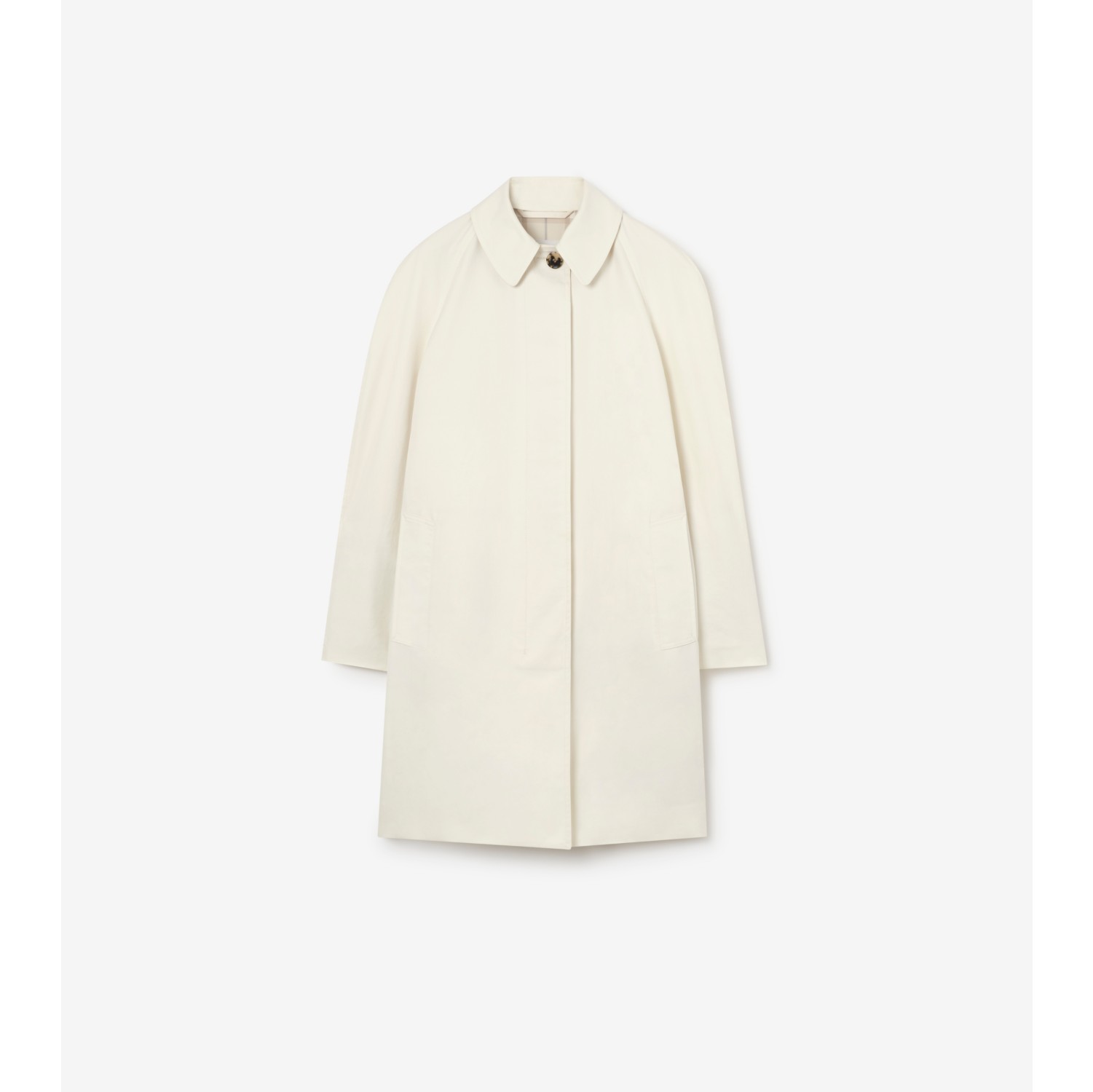 Mid-length Ruched Gabardine Car Coat