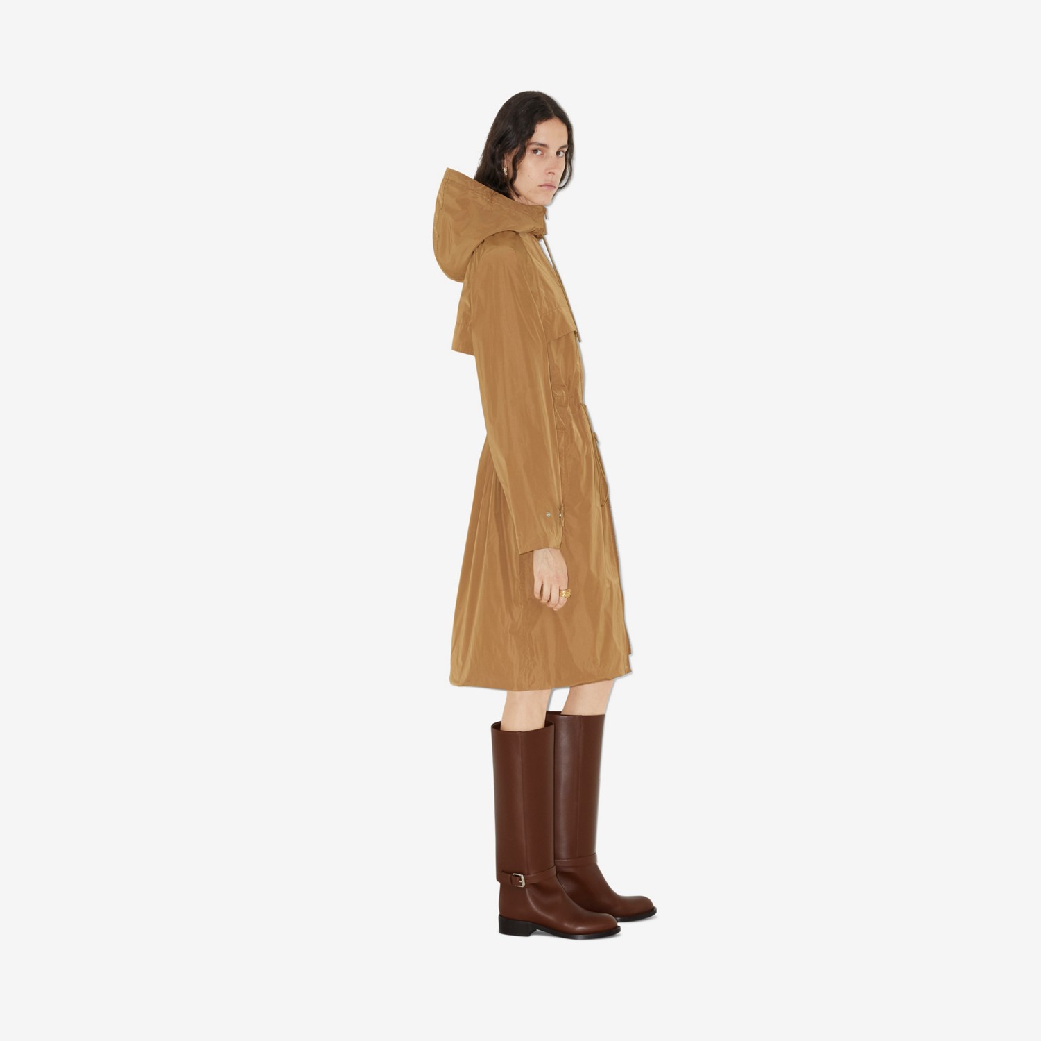 Mantel mit gesticktem EKD (Camelfarben) - Damen | Burberry®