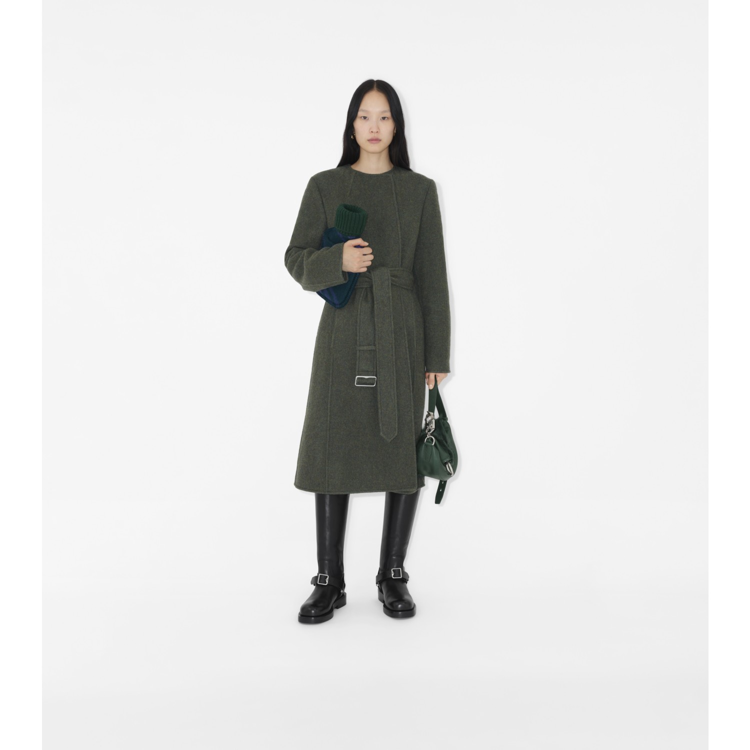 Burberry on sale coat green