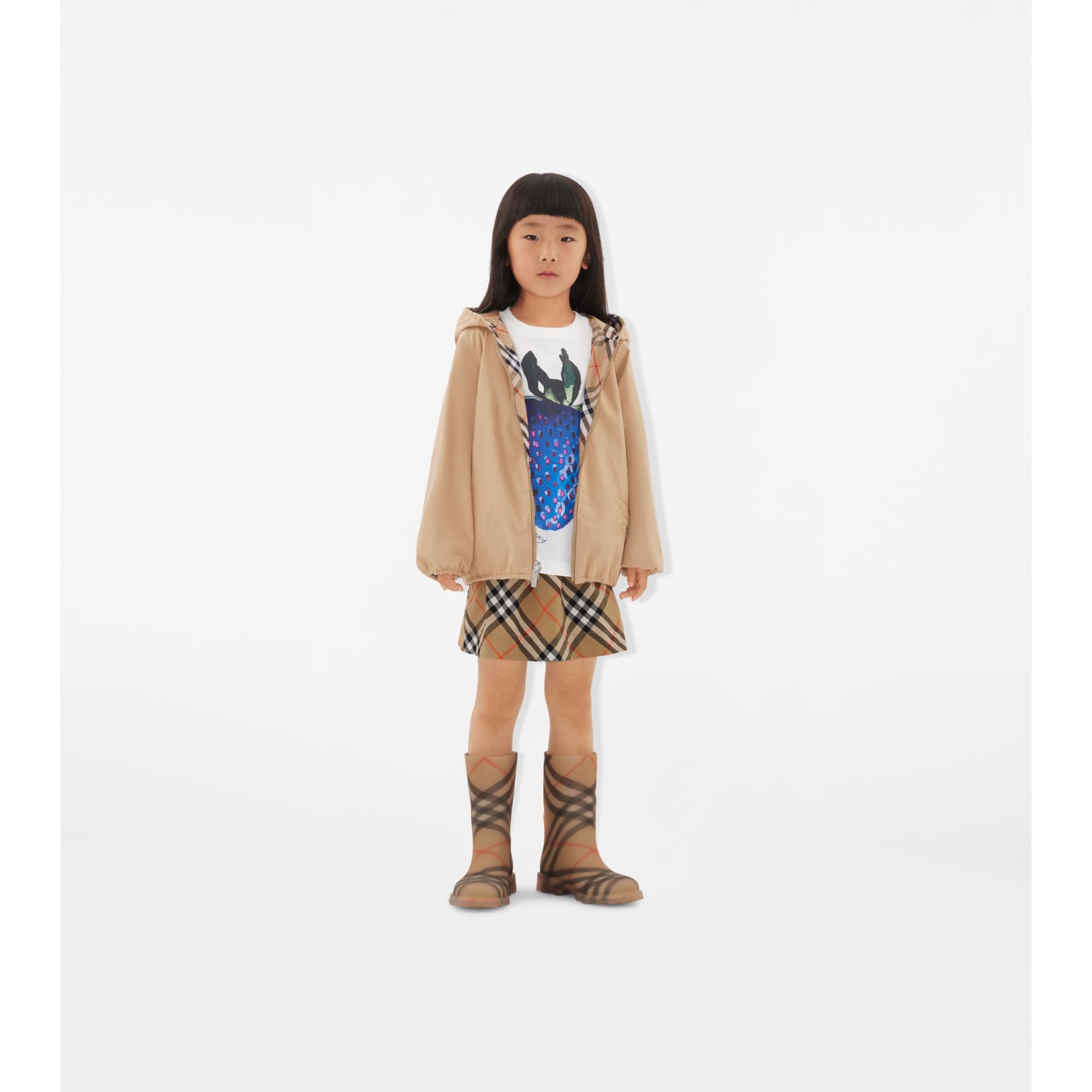 Check Cotton Skirt - thumbnail 3