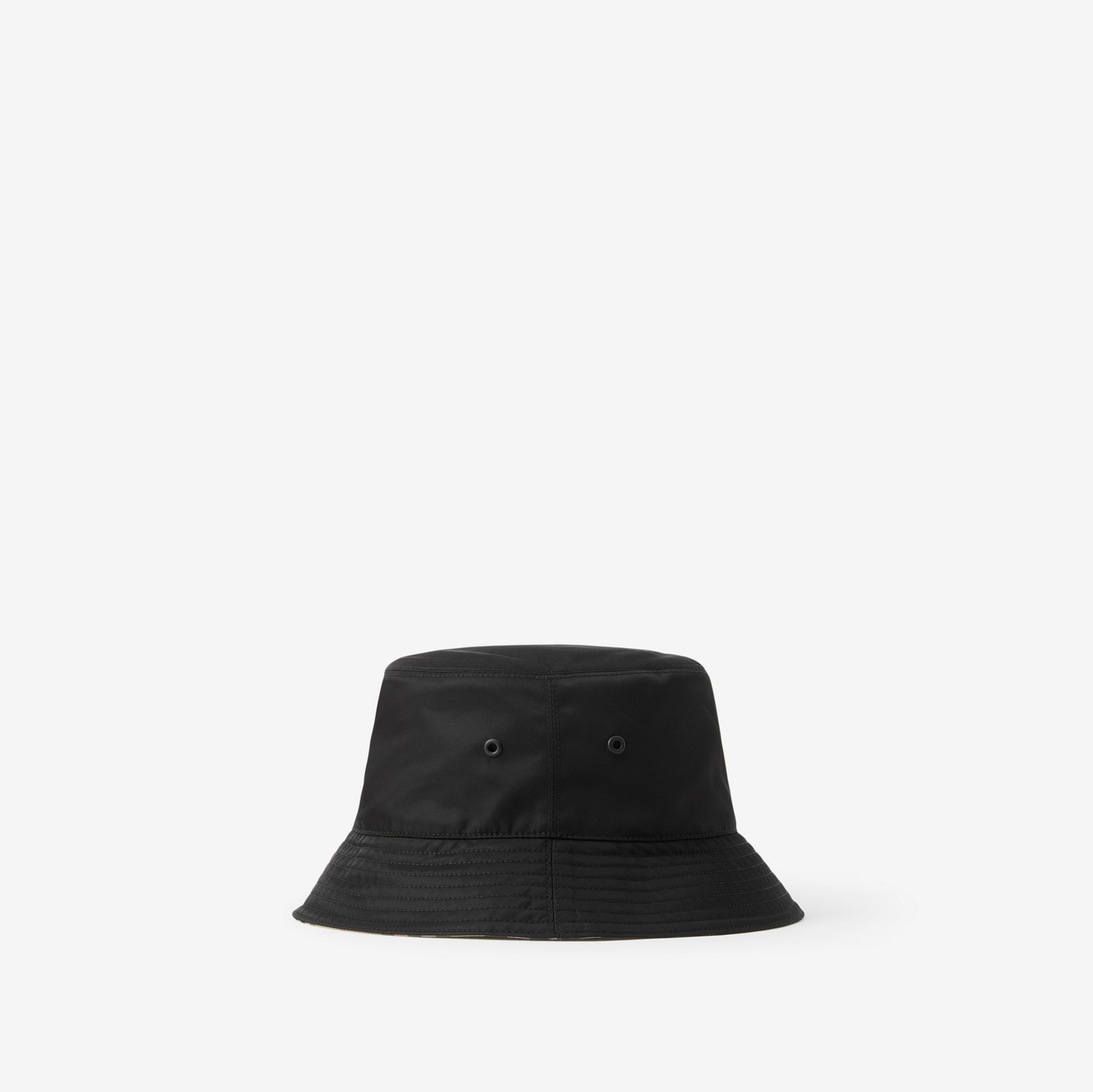 Chapéu Bucket dupla face (Preto/bege Clássico) | Burberry® oficial