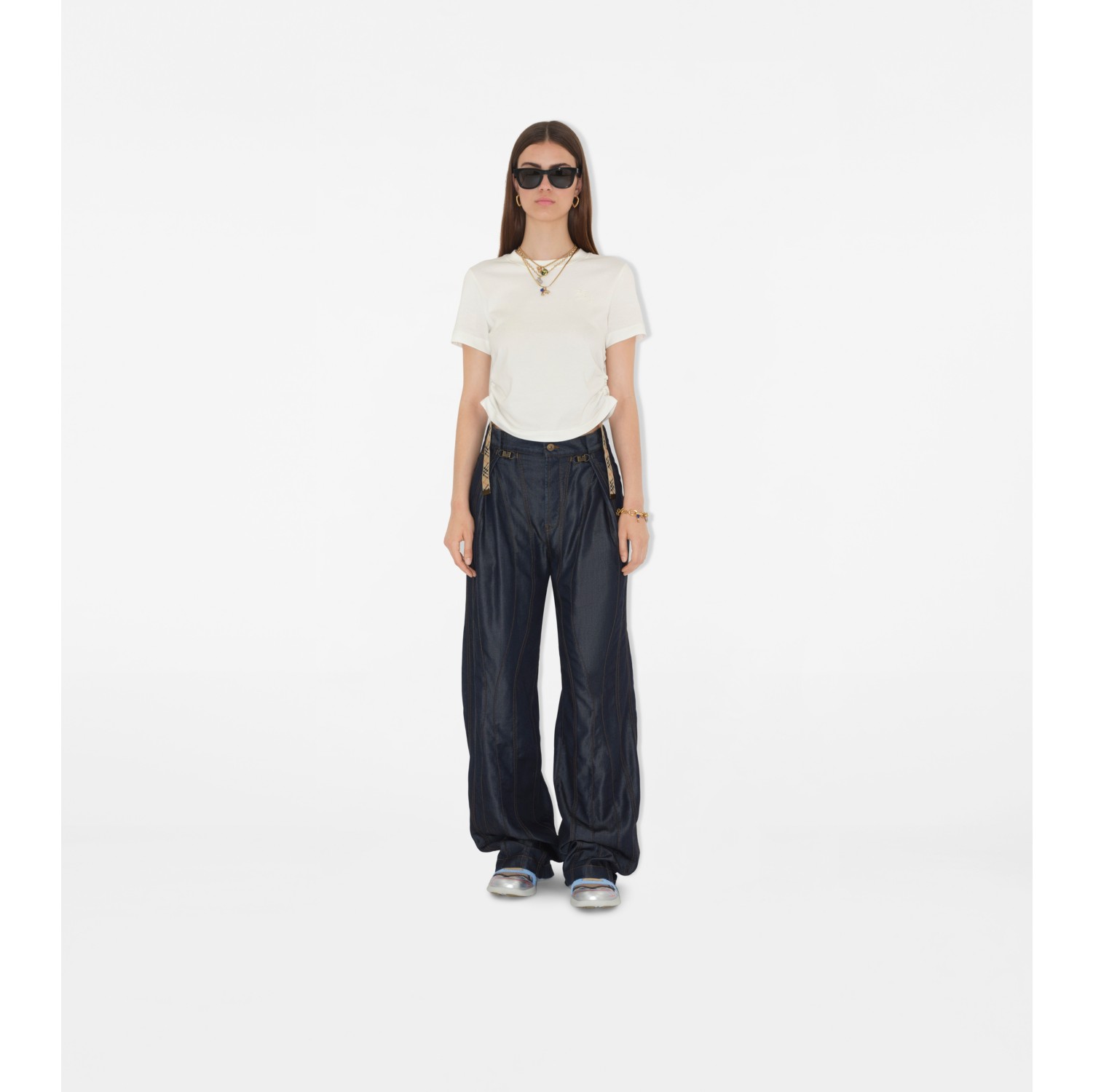 Panelled Denim Trousers