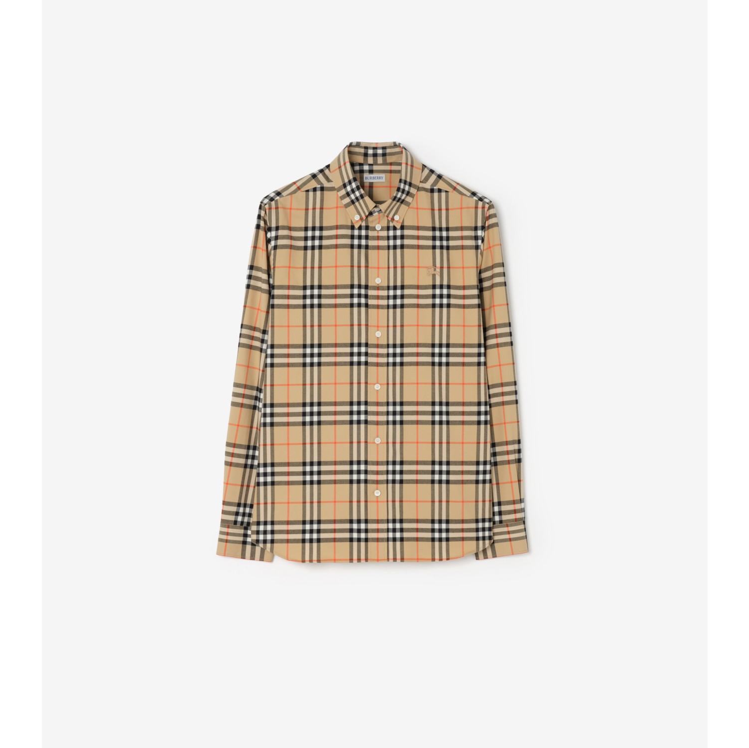 Relaxed Fit Check Cotton Shirt