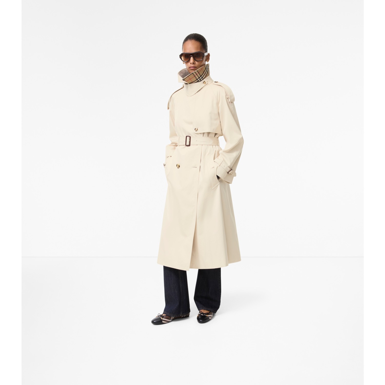 Long Gabardine Fitzrovia Trench Coat