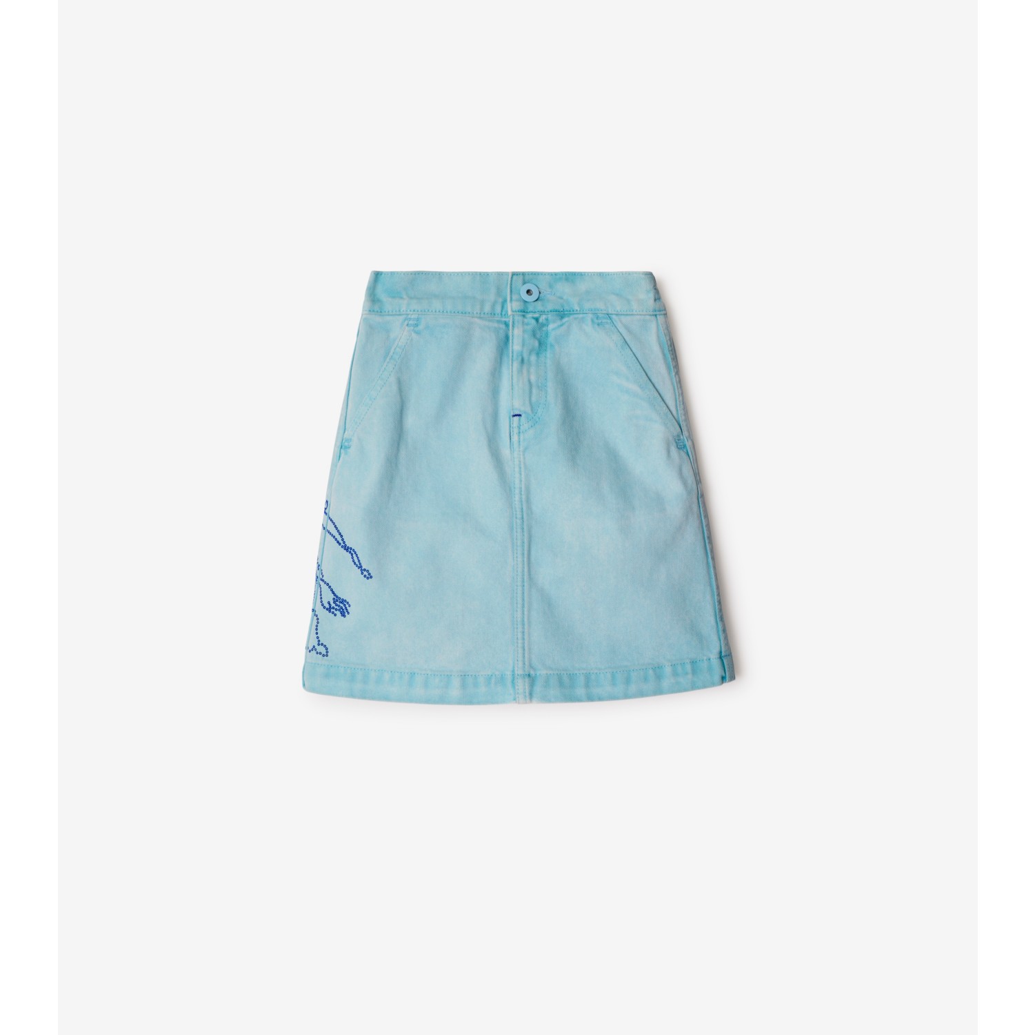 EKD Denim Skirt in Cloud blue | Burberry® Official