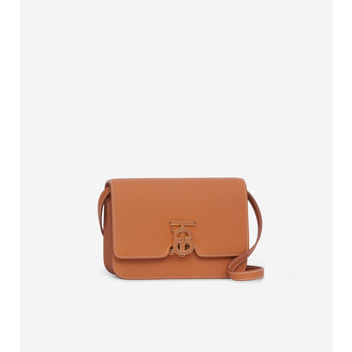 Burberry 'tb' Monogram Clasp Leather Belt Bag in Brown