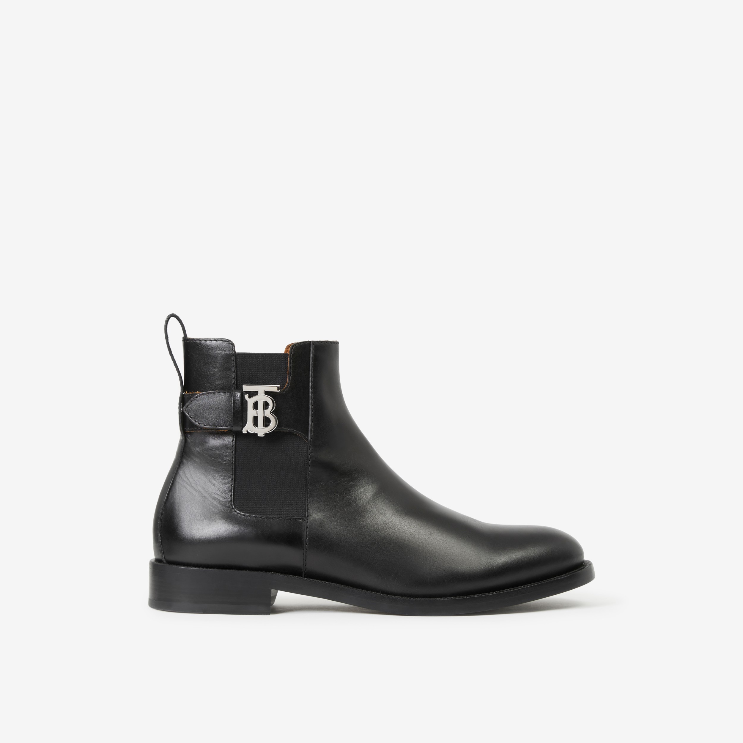 Monogram Motif Leather Boots in Black - | Official