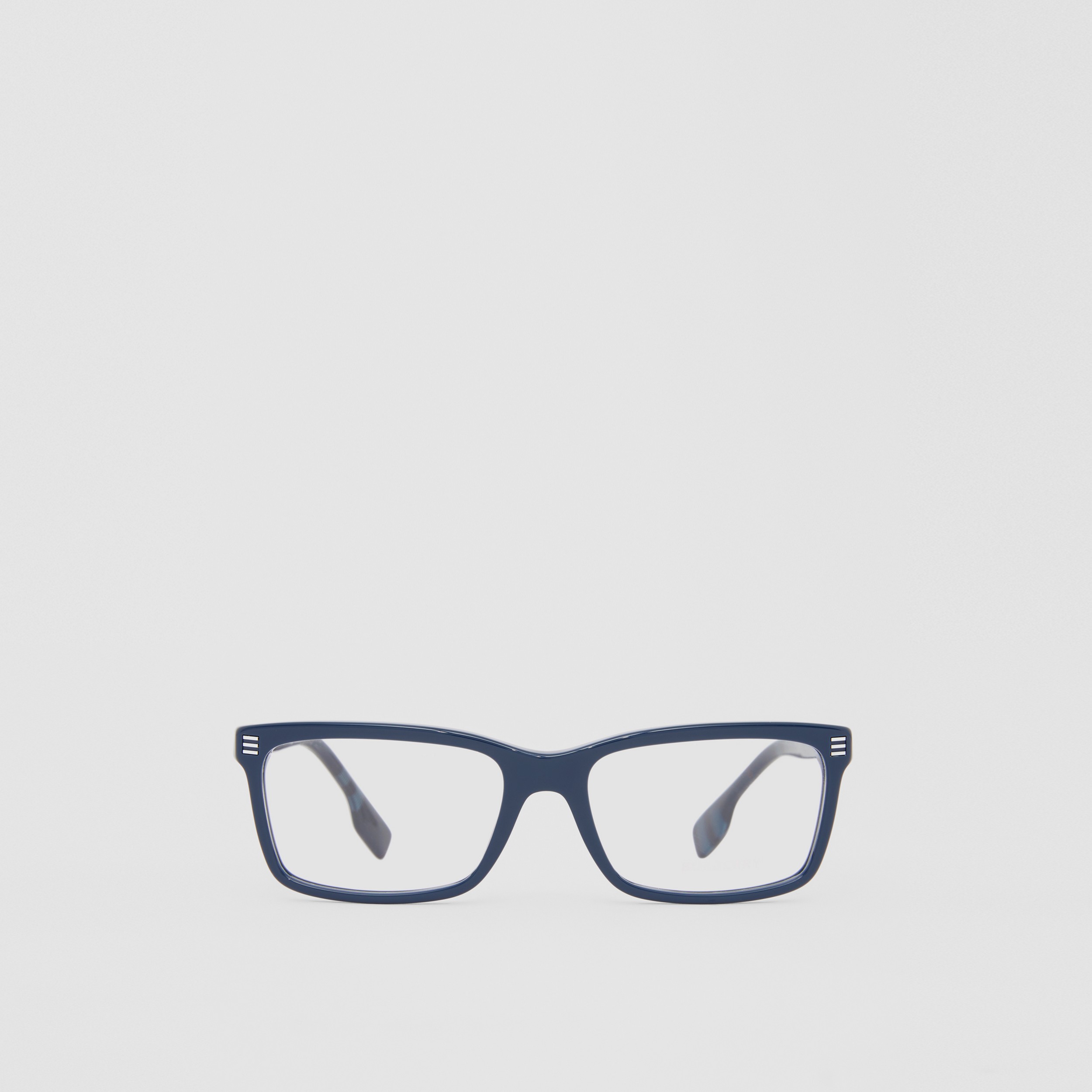 Rechteckige Korrekturbrille mit Logodetail (Marineblau) - Herren | Burberry® - 1