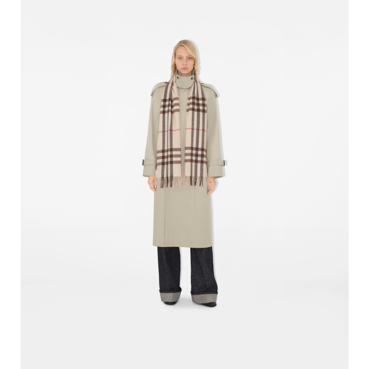 Sciarpa in cashmere Check