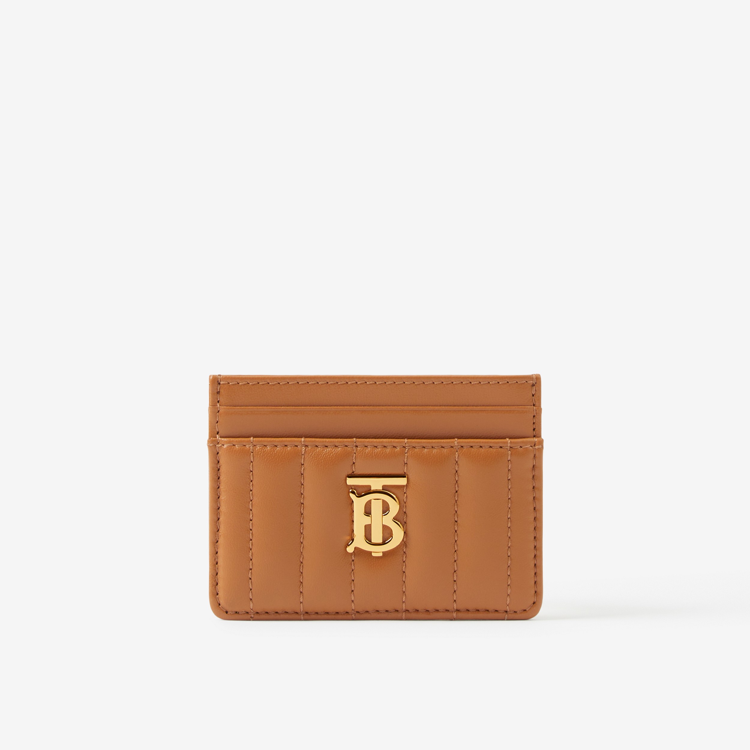 Quilted Leather Lola Card Case in Marple Brown - Women | Burberry® Official - 1