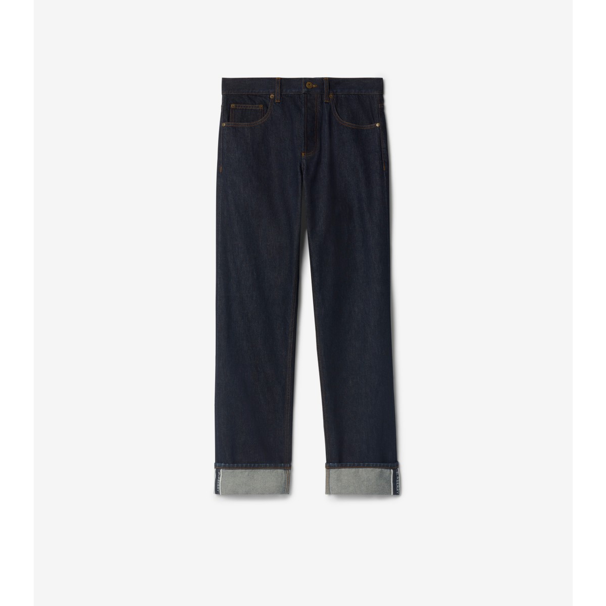  Straight Turn-up Jeans