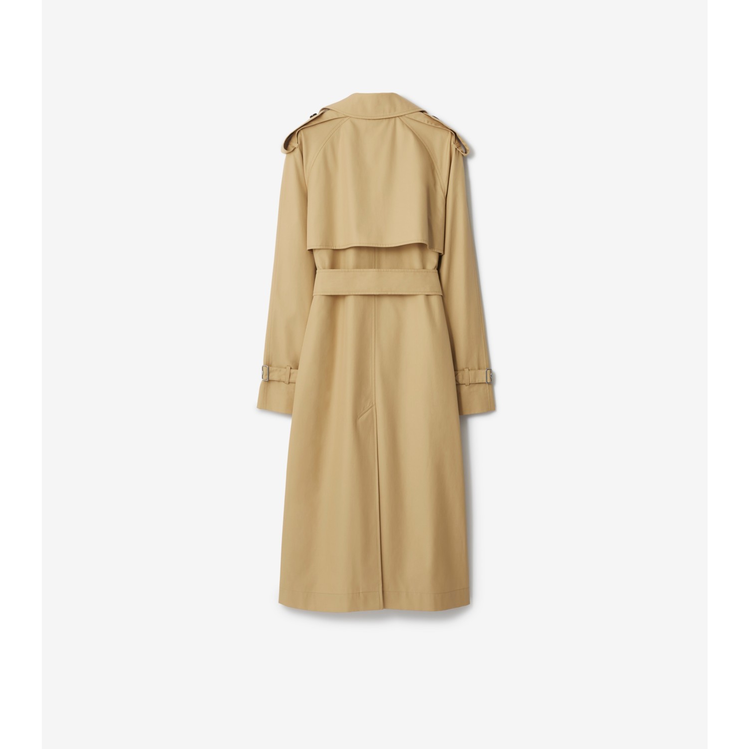 Long Gabardine Trench Coat