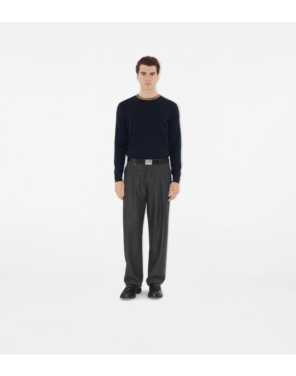 Pull en laine avec Check