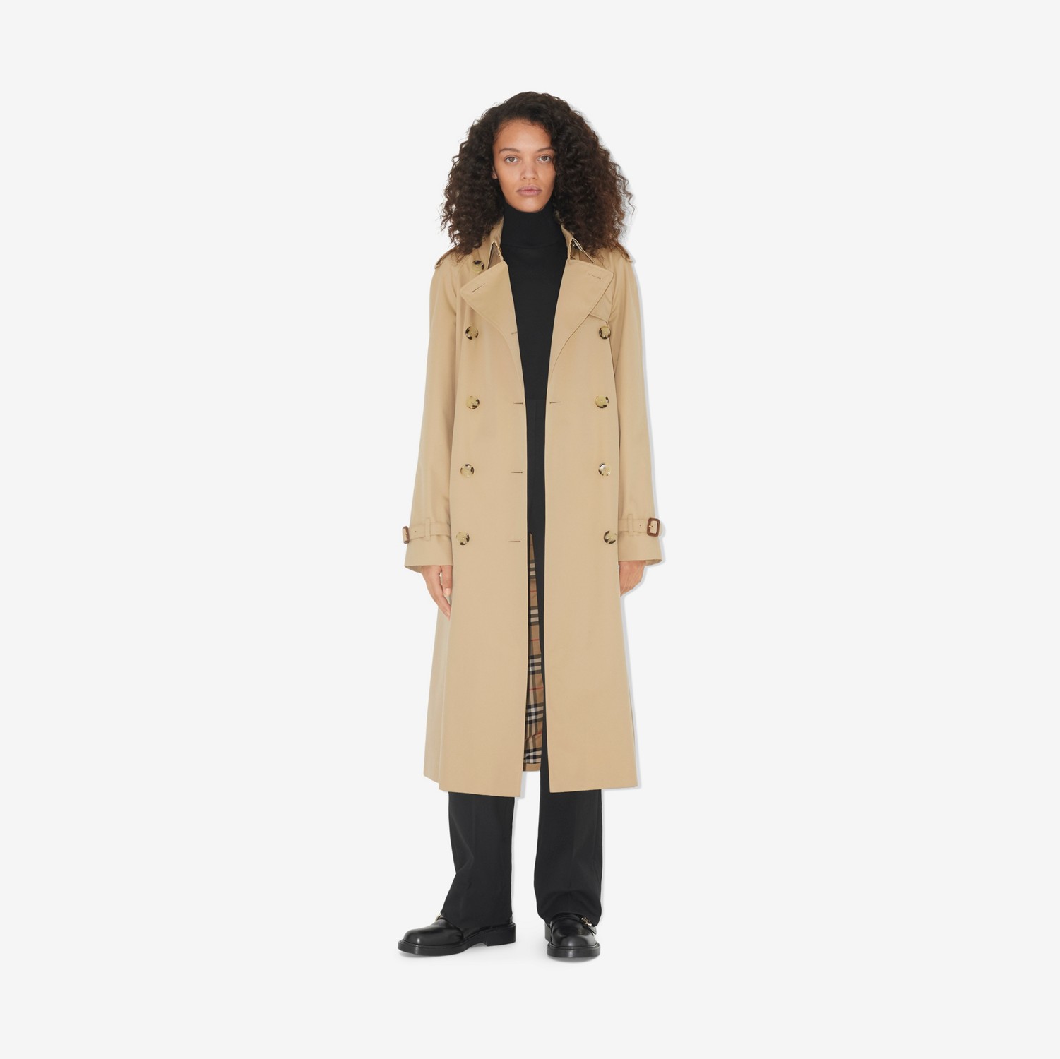 Trench Héritage Waterloo (Miel) - Femme | Site officiel Burberry®