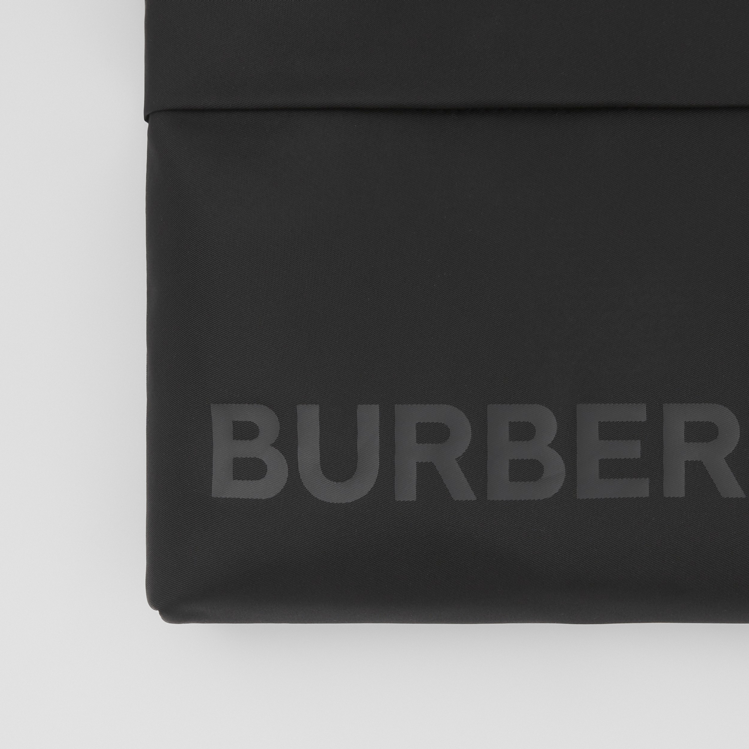 Logo Print Nylon Crossbody Bag in Black - Men | Burberry® Official