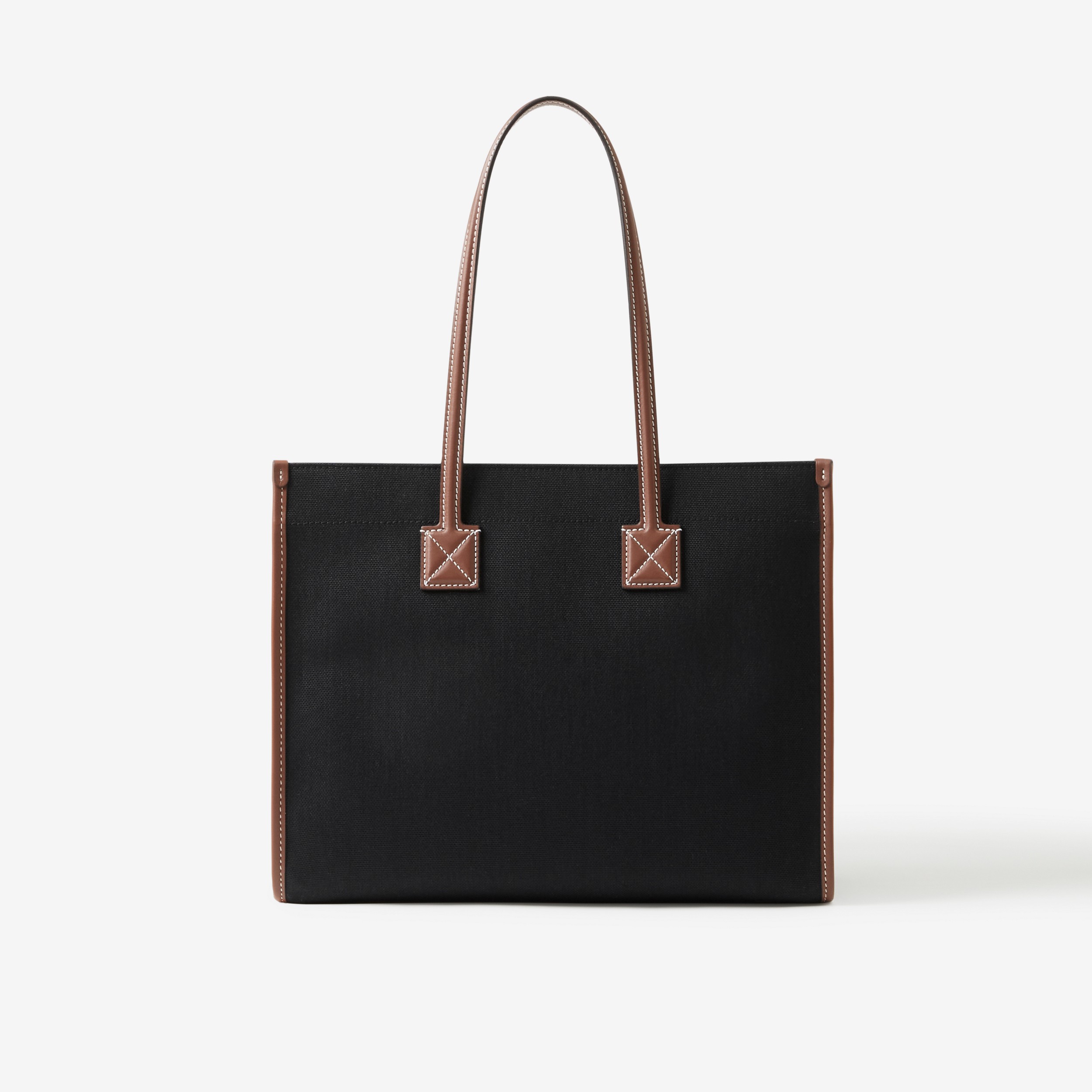 Small Freya Tote in Black/tan - Women | Burberry® Official - 3