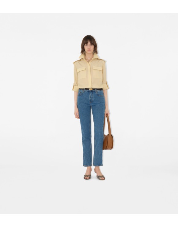 Mid-rise Straight Jeans