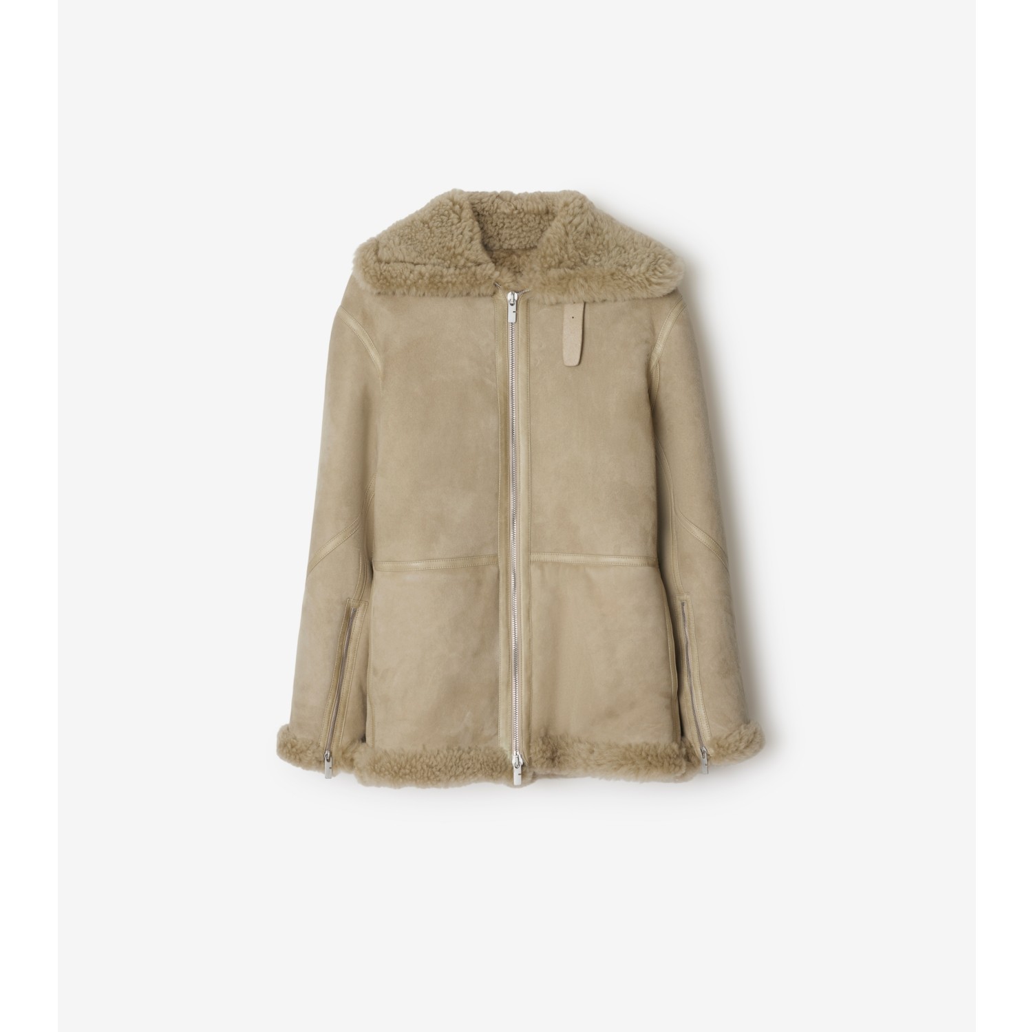 Jaqueta aviador de shearling